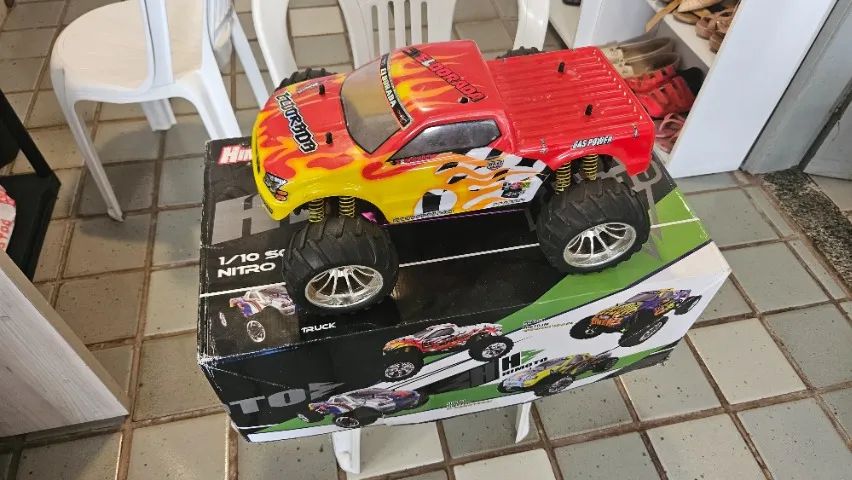 Automodelo RC Himoto Eldorada nitro 1/10 completo com combustivel - Foto 2
