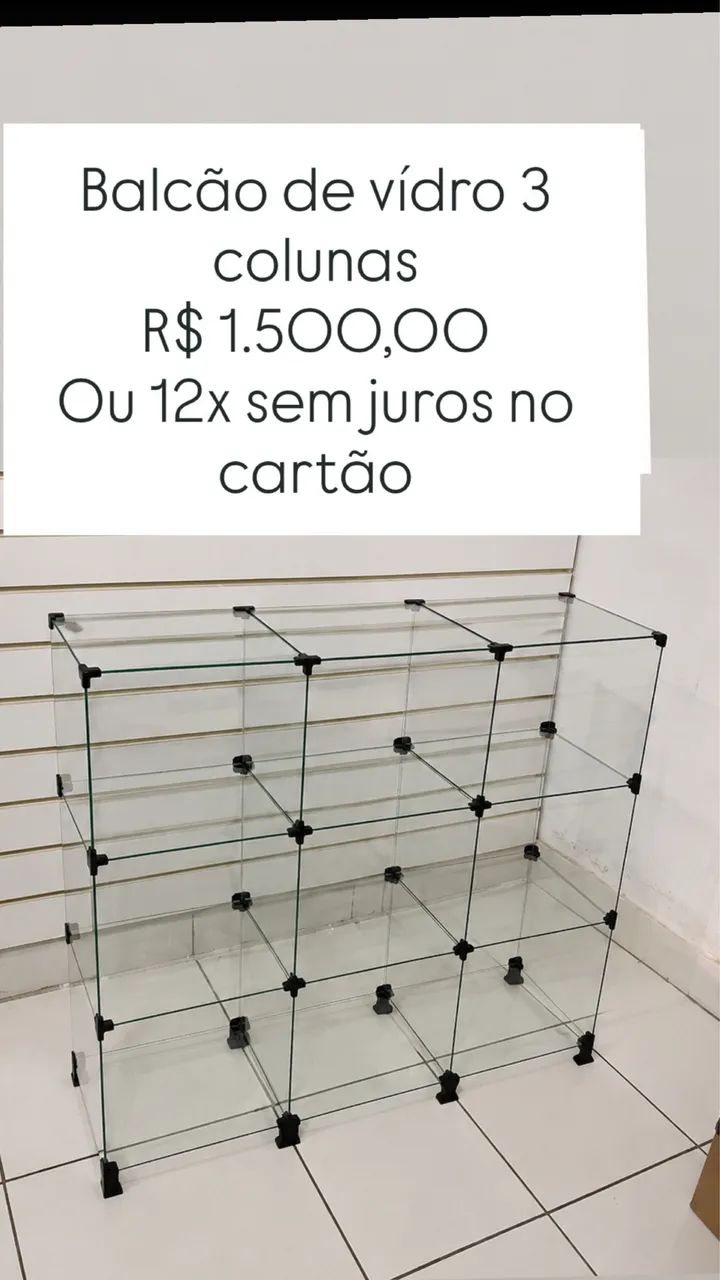 BALCÃO DE VÍDRO 