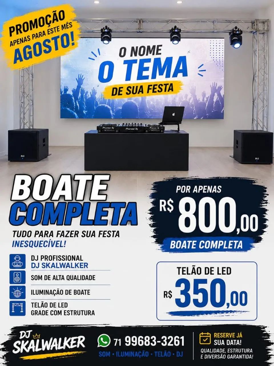 PROJETOR, TELÃO, Som , Dj - Foto 3