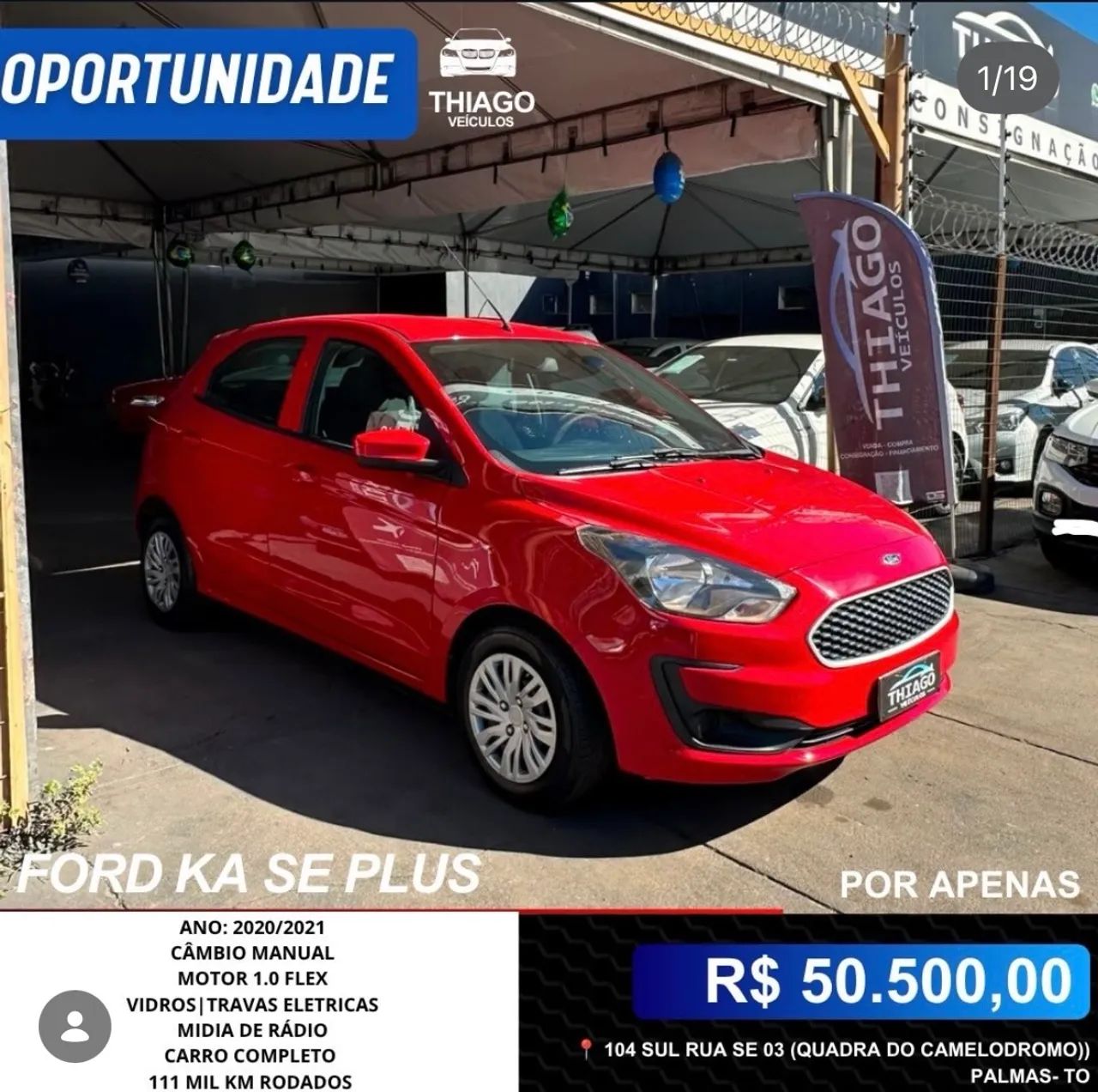 Ford KA 1.0 Se/se Plus Tivct Flex 5P 2021