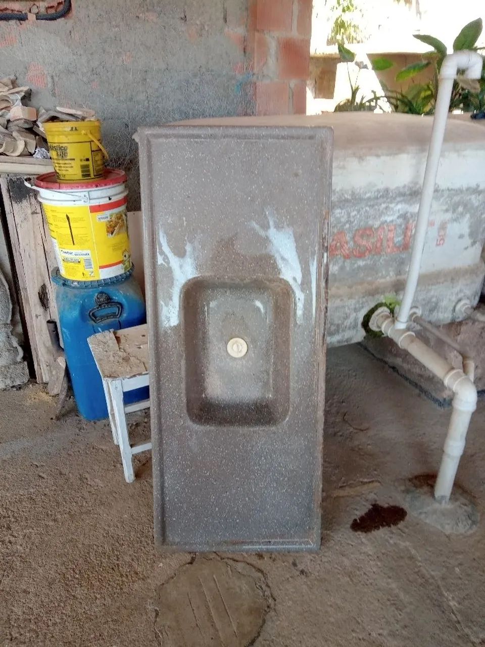 Ótima pia para área ou cozinha de mármore sintético (med 1 por 1) - Foto 3