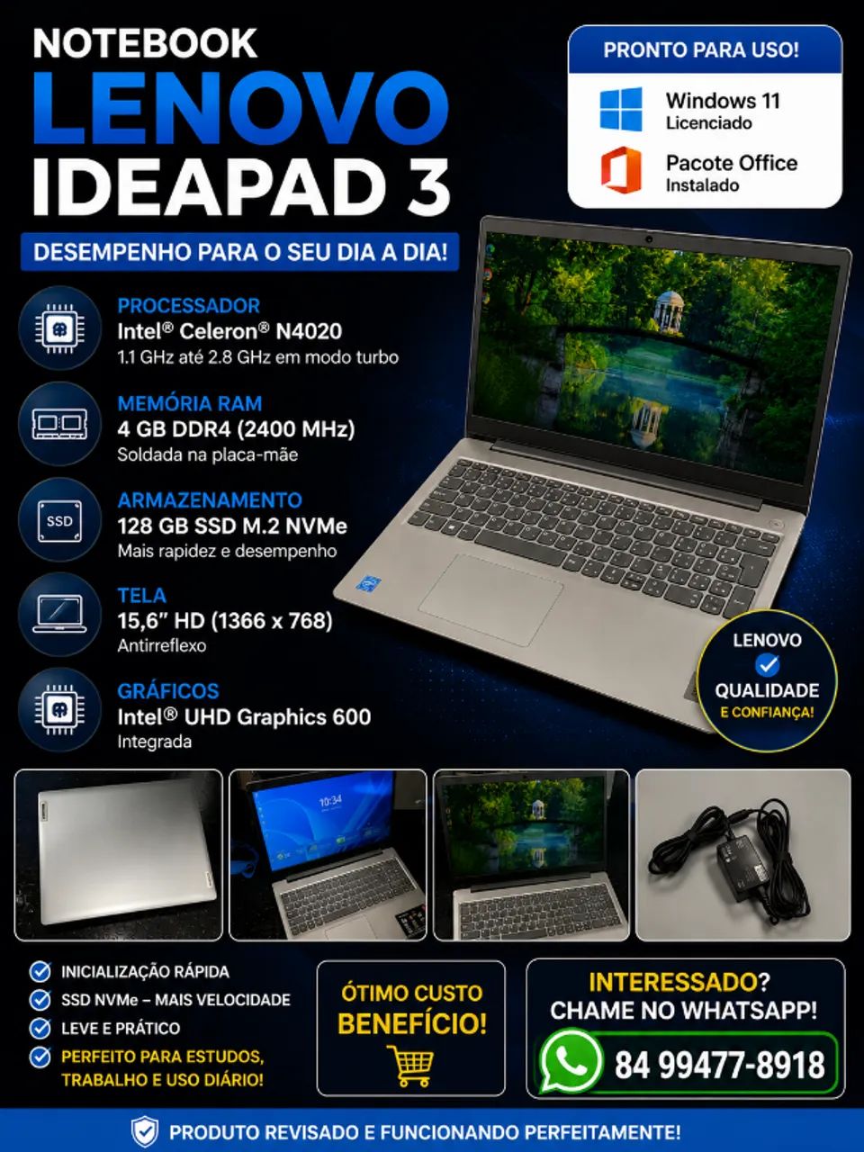 Notebook Lenovo Ideapad 3