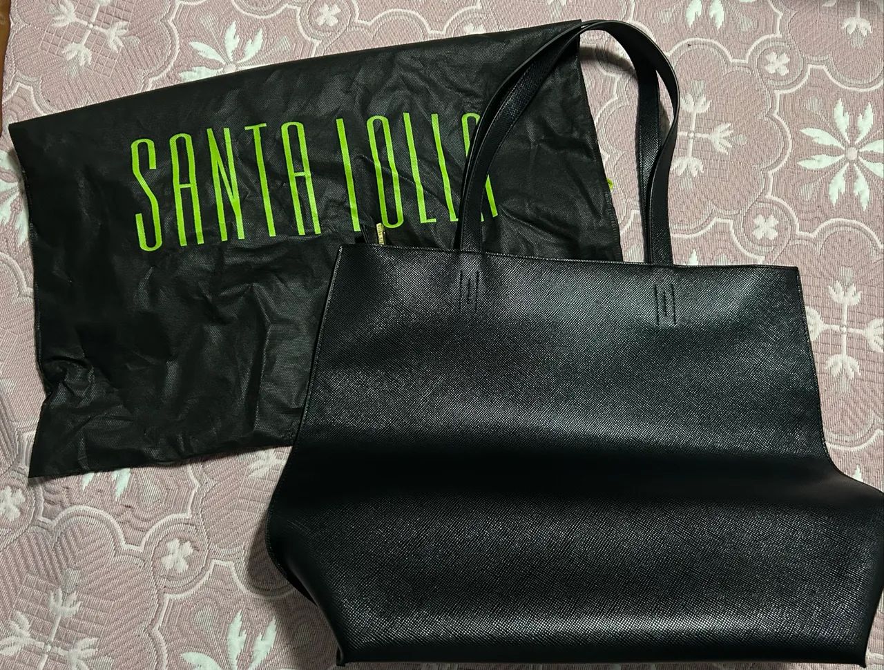 Bolsa ombro Preta - Santa Lolla  - Foto 4