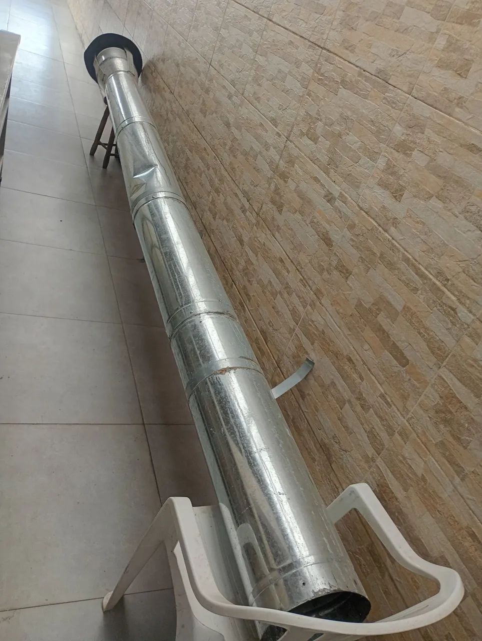Pia,mesa e coifa de aço inox - Foto 5