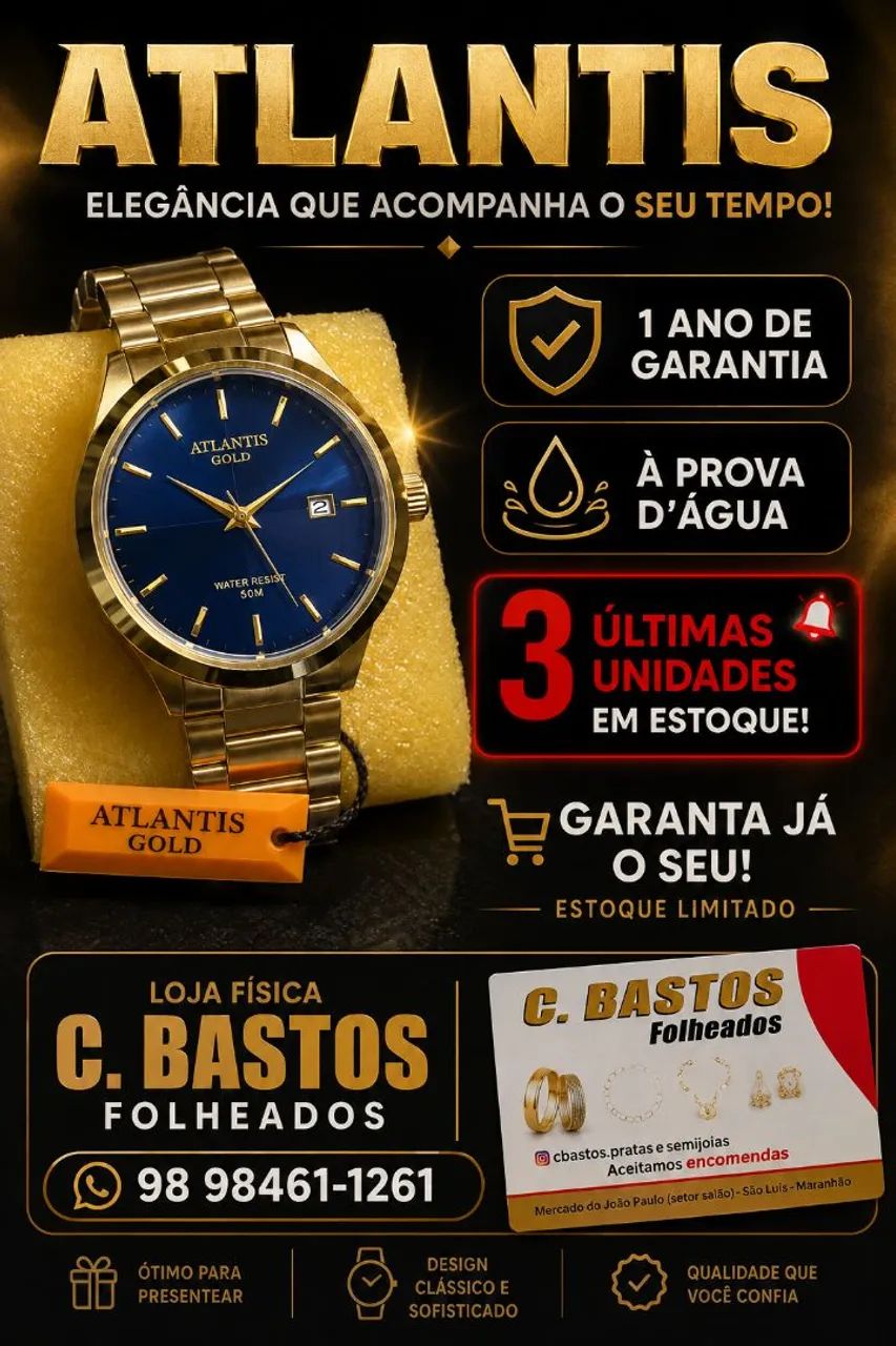Relógio Atlantis 