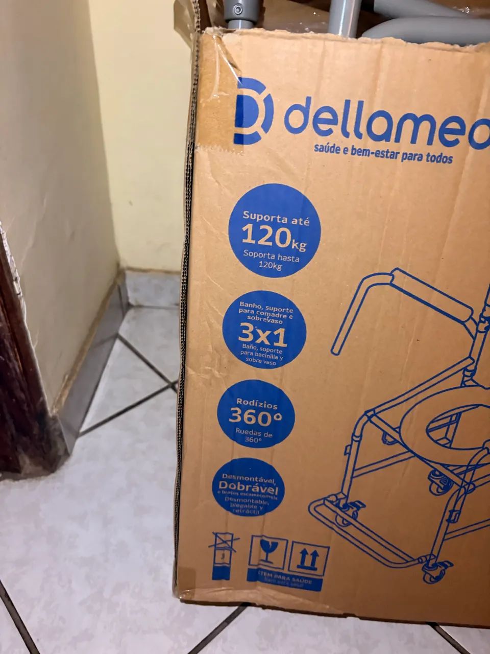 Cadeira de rodas para banho 199 - Foto 4