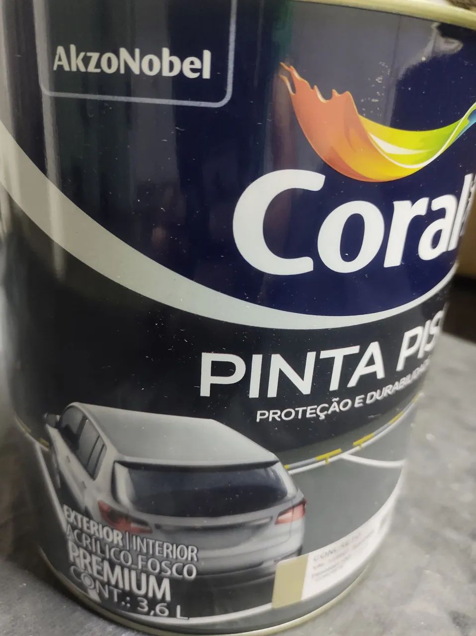 Tinta Piso Concreto 3,6L Coral - Foto 2