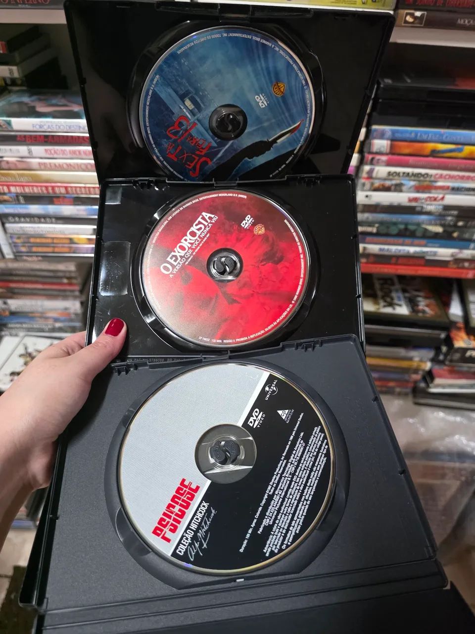 Lote 3 DVDs Terror Clássico Psicose, O Exorcista e Sexta-feira 13 - Foto 4