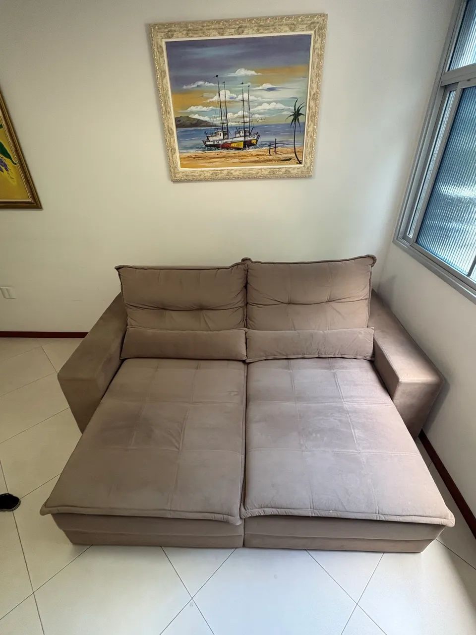 Sofá reclinável 2,30m perfeito estado - Foto 2