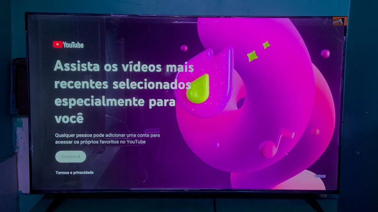 TV SMART SEMP TCL 50 POLEGADAS 4K BORDA INFINITA ZERADA SEMI NOVA  - Foto 2