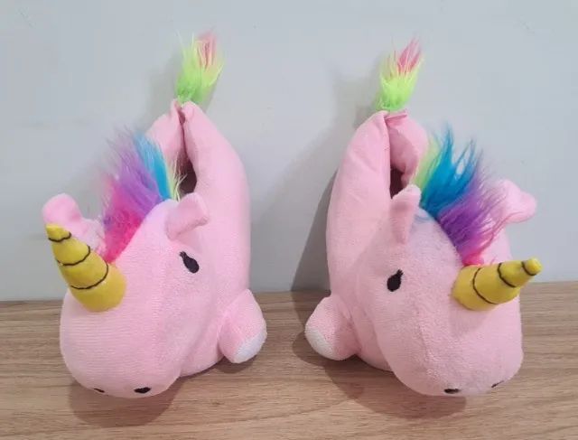 pantufa unicórnio rosa - Foto 2