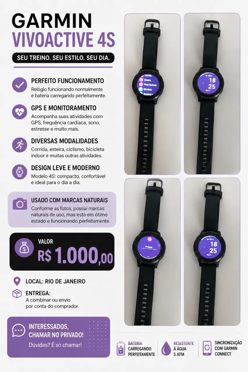 Garmin 4s preto