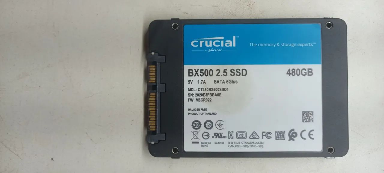 SSD BX500 CRUCIAL 480GB - Foto 2