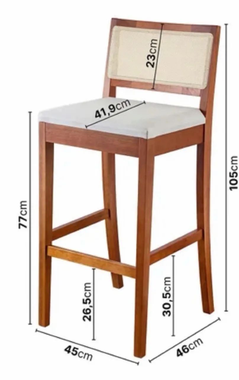 2 Banquetas Altas com Encosto - Foto 2