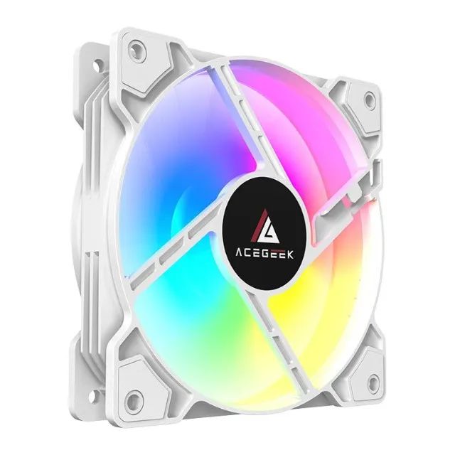 FAN ARGB 120mm Acegeek - branco - Foto 3