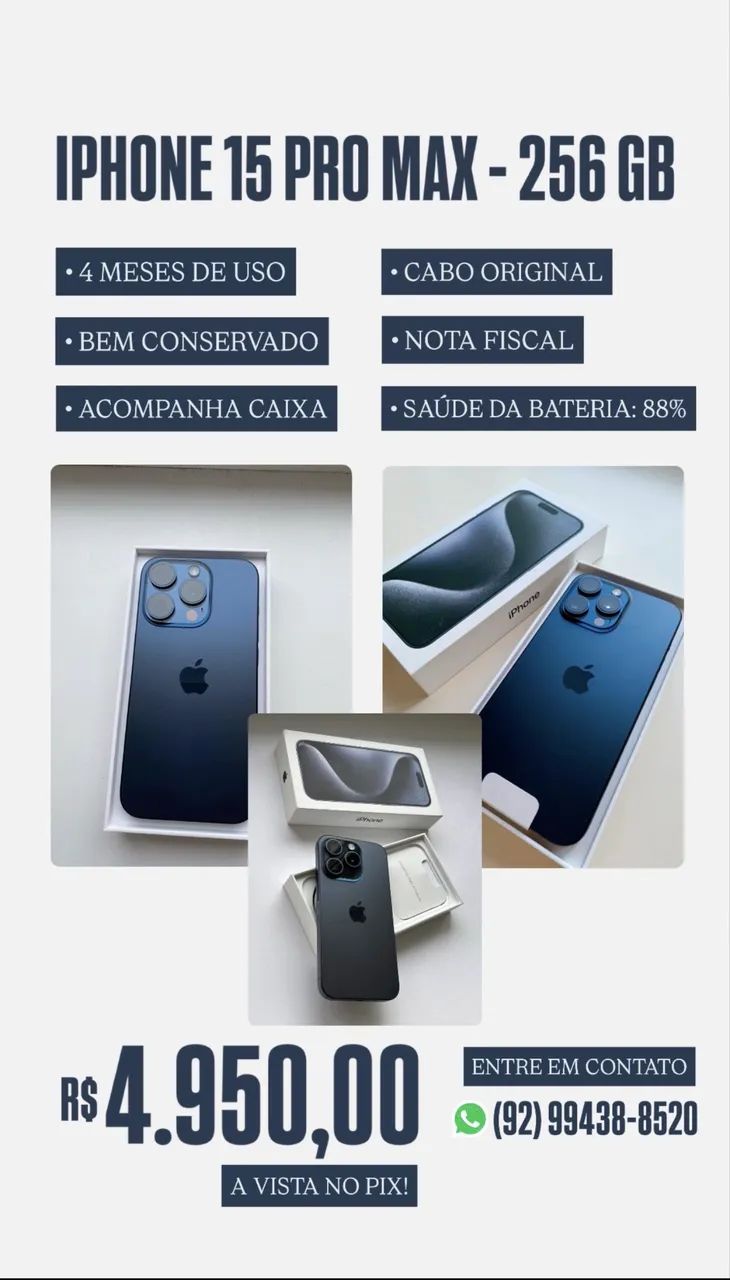 IPHONE 15 PRO MAX - 256 GIGAS - Foto 4