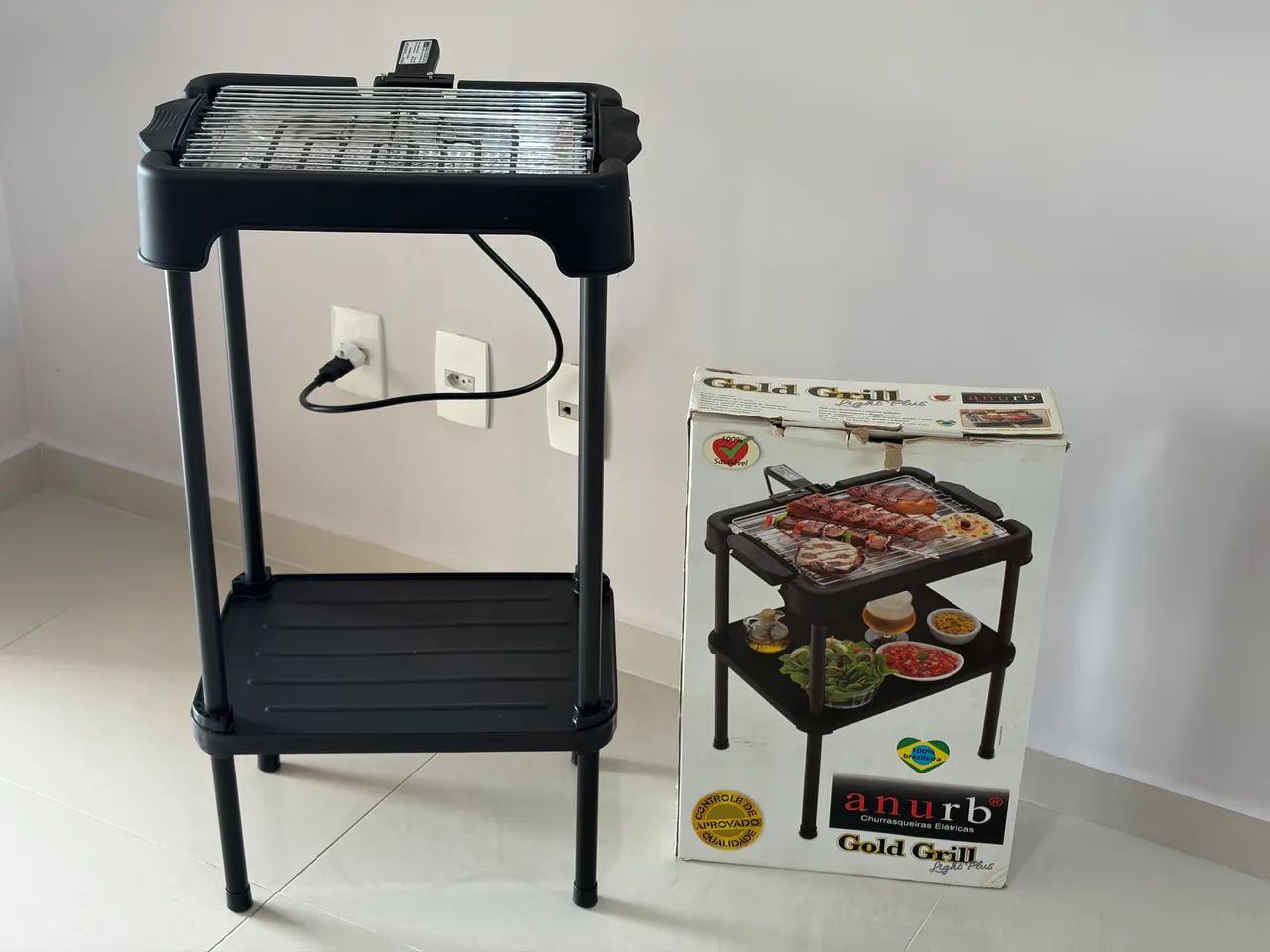 Grill Elétrico Anurb Gold Grill Light Plus - ZERO (Na Caixa)