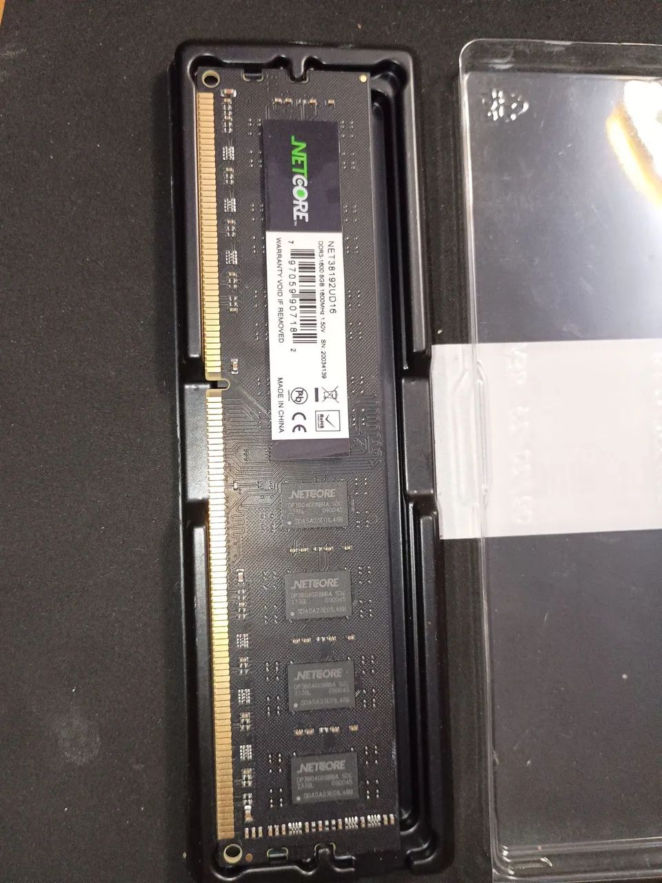 memória ram 8gb 1 netcore net38192ud16 ddr3 mtz 1600 Em ótimo estado - Foto 2