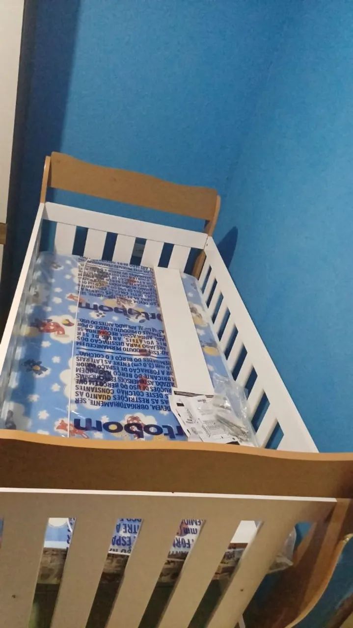 BERÇO CAMA COM COLCHAO , SEM USO. - Foto 2