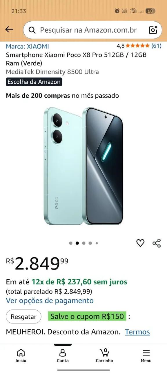 Celular poco X8 - Foto 2