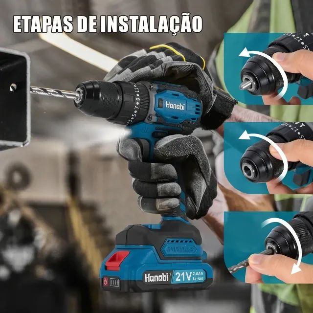 fuwafuwa③ Parafusadeira Furadeira de Impacto Hanabi CY-3003 Brushless 2