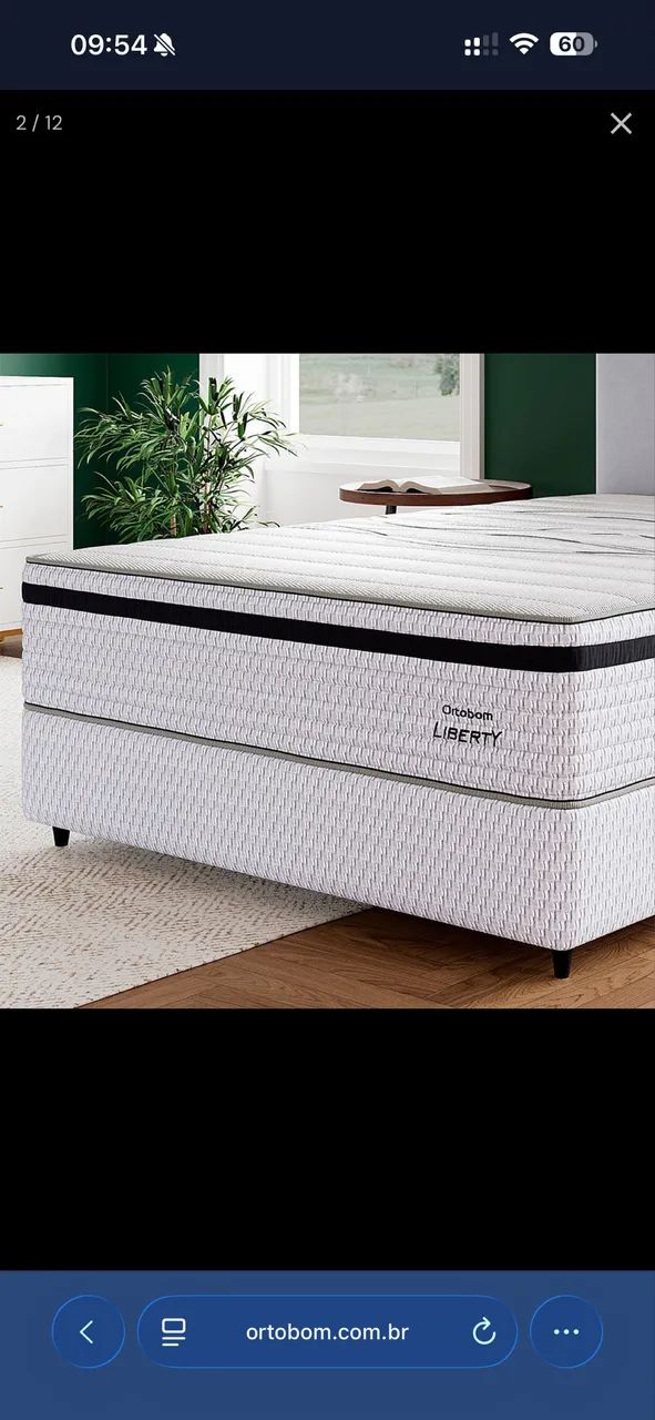 Cama king size Ortobom Liberty 