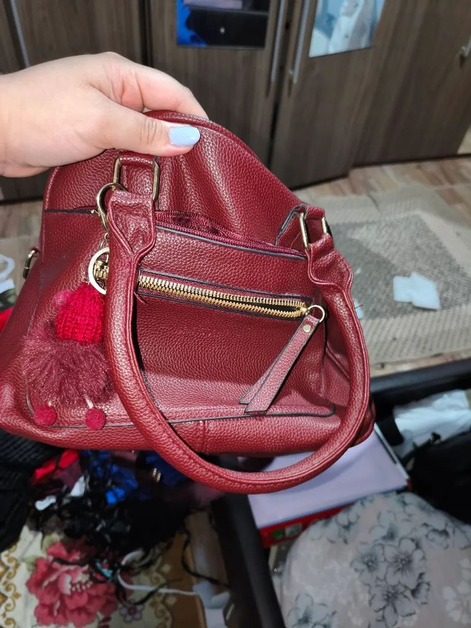 Bolsa vermelha grande - Foto 2