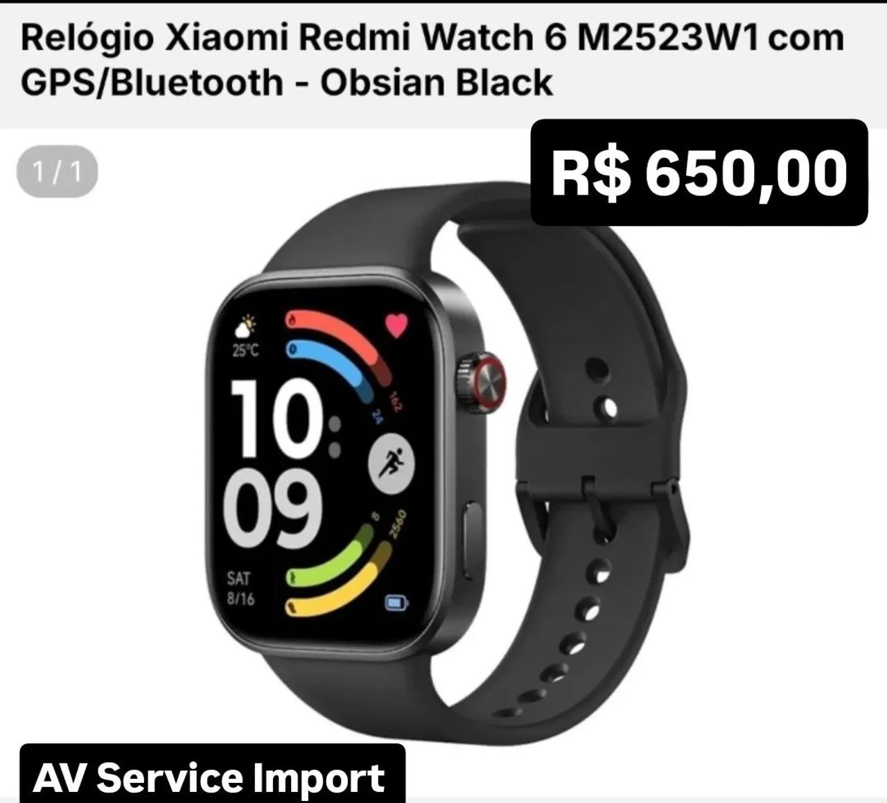 Relógio xiaomi redmi - AV Service Import 