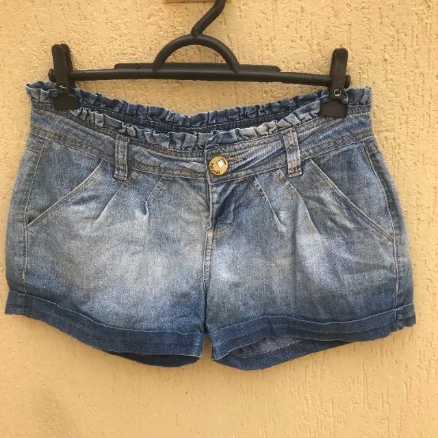 Short Jeans Da Marca Lez A Lez - Foto 2