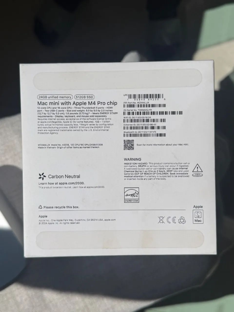 Mac Mini M4 Pro - 24GB RAM - 512GB SSD - Foto 4