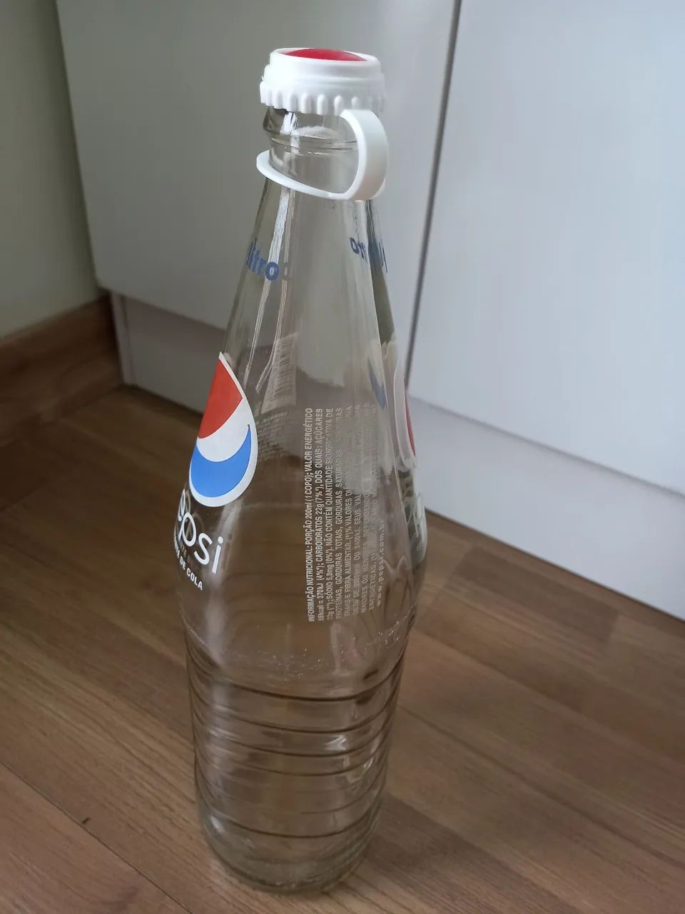 GARRAFA VIDRO PEPSI 1 LITRO ANTIGA ORIGINAL - Foto 4