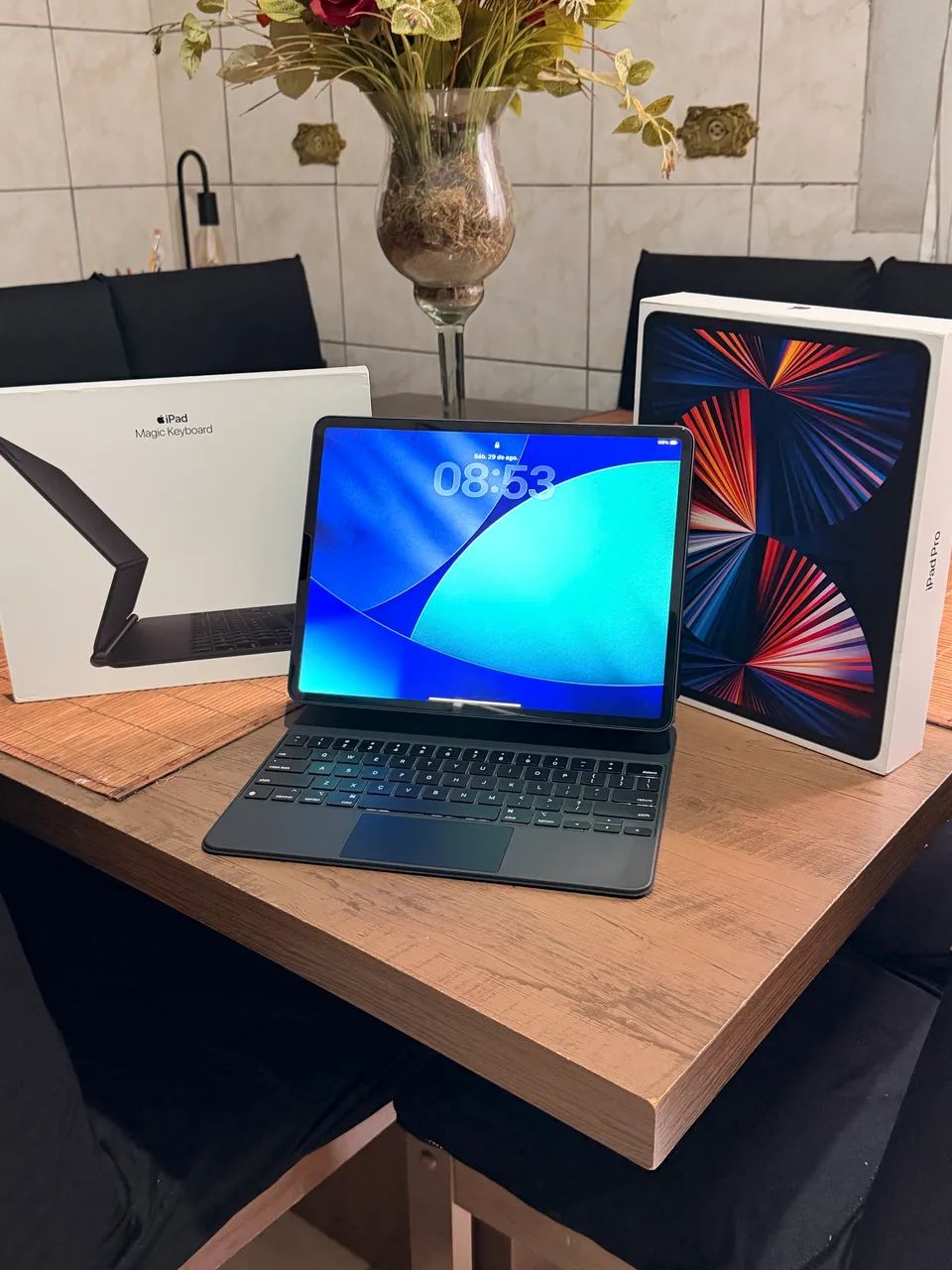 Ipad 11 pro 12.9 com teclado original  - Foto 3