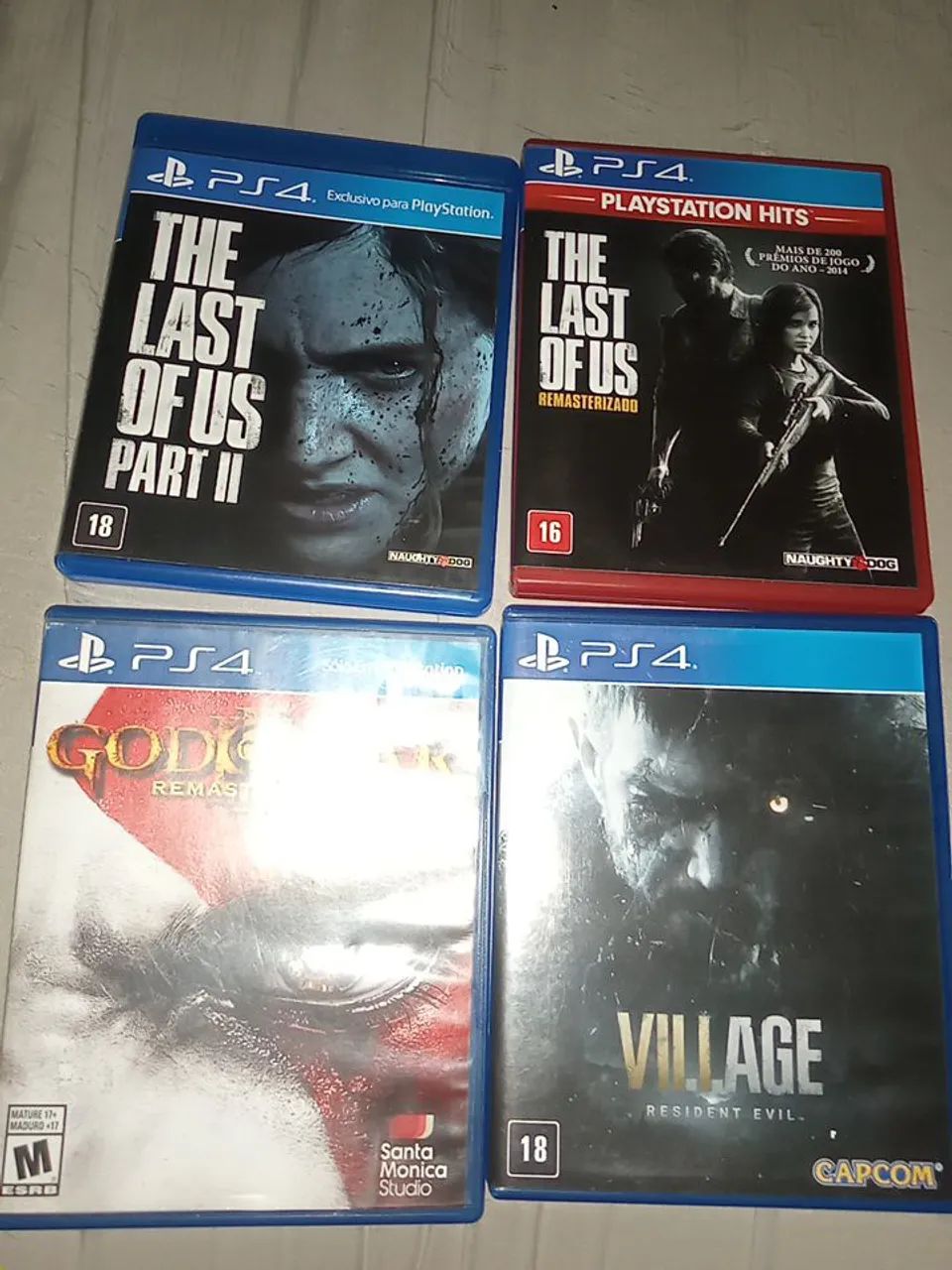 Jogos ps4 novos os 4 por esse valor 