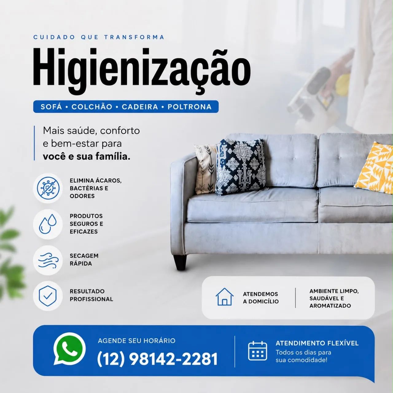 Higienização de estofados