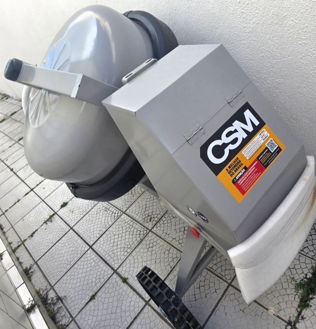 BETONEIRA CSM RENTAL 400 LITROS MONOFÁSICO 2CV NOVA. 