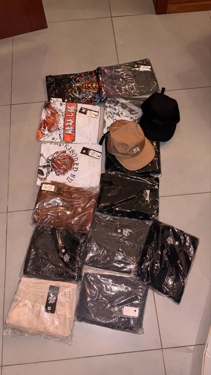 15 peças de roupas masculina Monte Leste