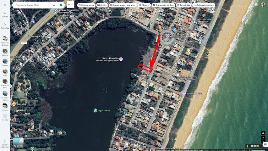 Vendo lote lagoa de ponta da fruta 540mts2 