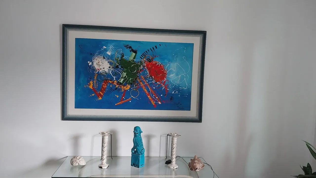 Quadro em óleo. Larg. 1.20 Alt. 80cm
