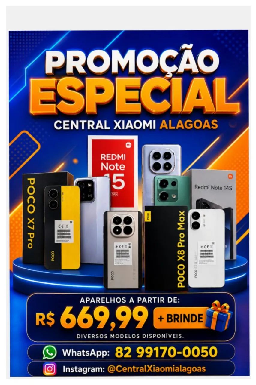 Xiaomi Redmi A7 Pro, Poco X8 Pro 5G, Poco X7 Pro 5G e Diversos Modelos 