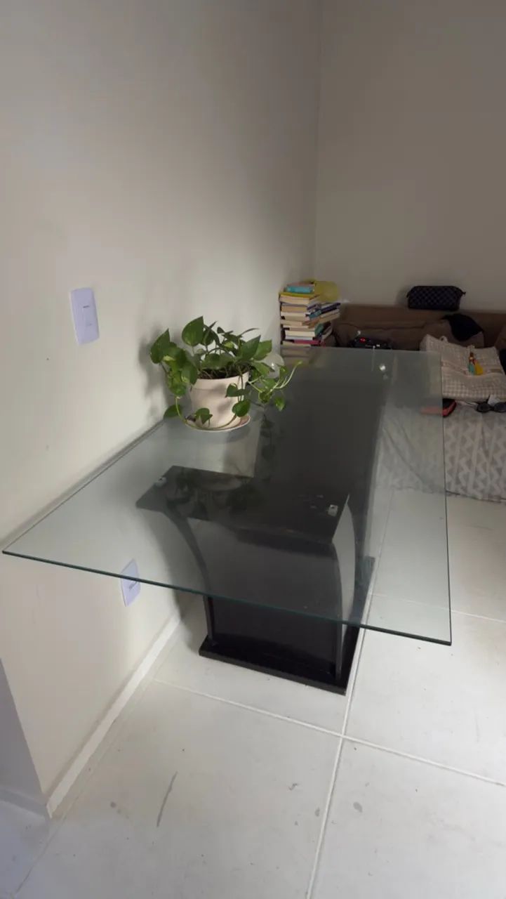 mesa de vidro 6 cadeiras  - Foto 5