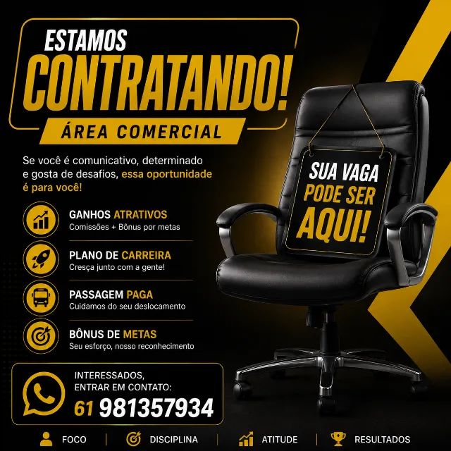 Contratando - Vagas para VENDEDOR