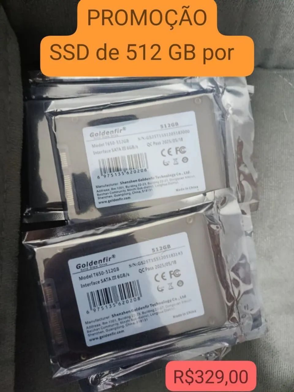 SSD  512 GB GOLDENFIR 