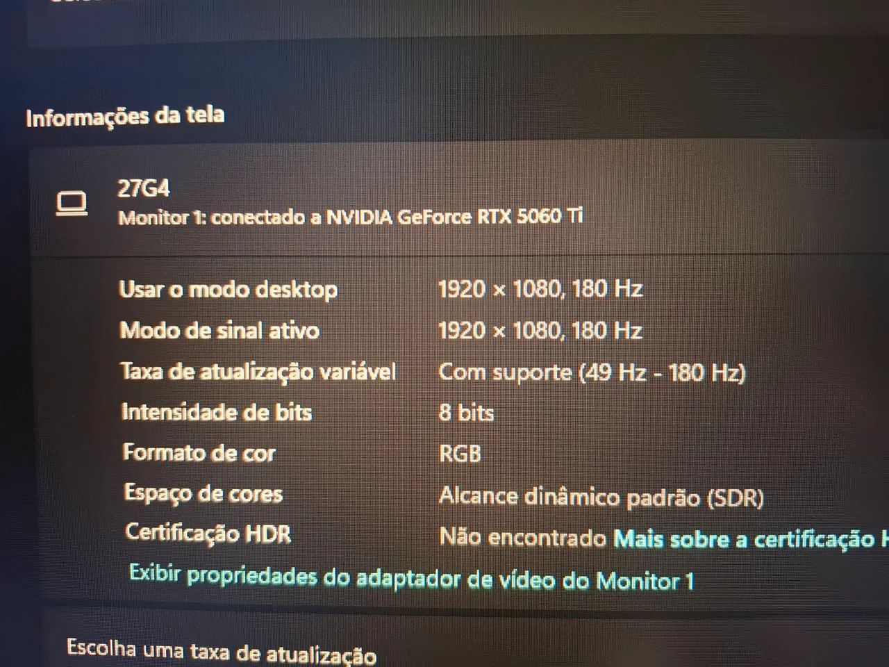 Monitor Gamer Aoc 27' 180hz 0,5ms IPS - Foto 4