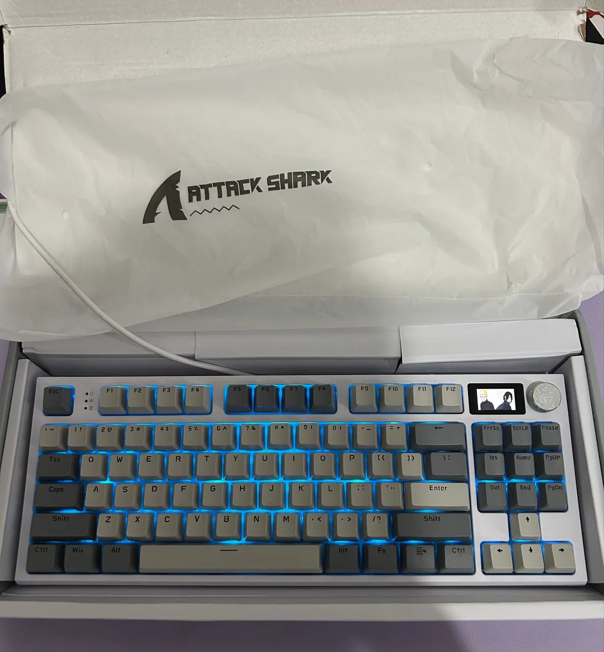 Teclado Mecânico Gamer Attack Shark K86 Bluetooth / Tri Mode / 2.4G.  - Foto 3