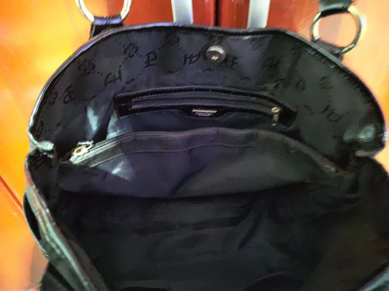 Bolsa Ana Hickmann Preta Monograma Original - 2009 - Foto 5