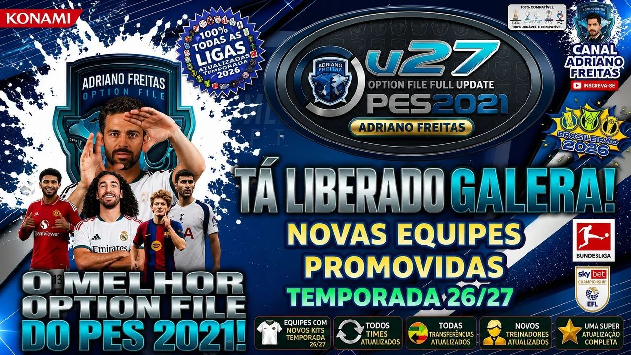 ATUALIZAÇÃO PES 21 PS4 E PS5  - Foto 2
