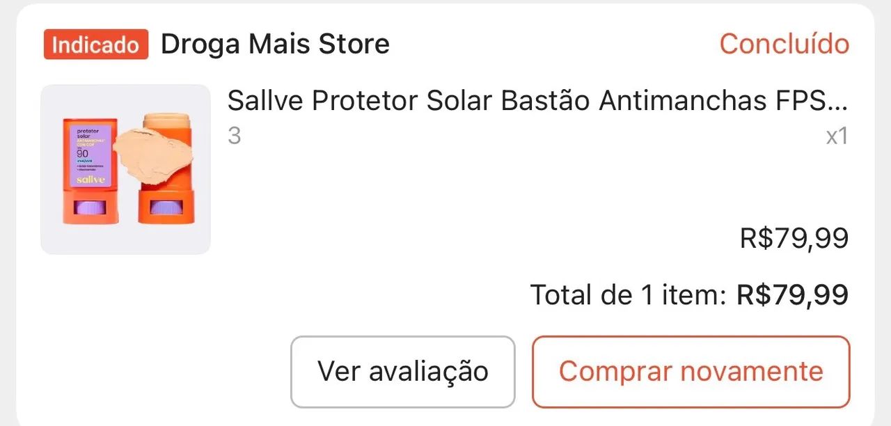 Protetor solar Sallve  - Foto 3