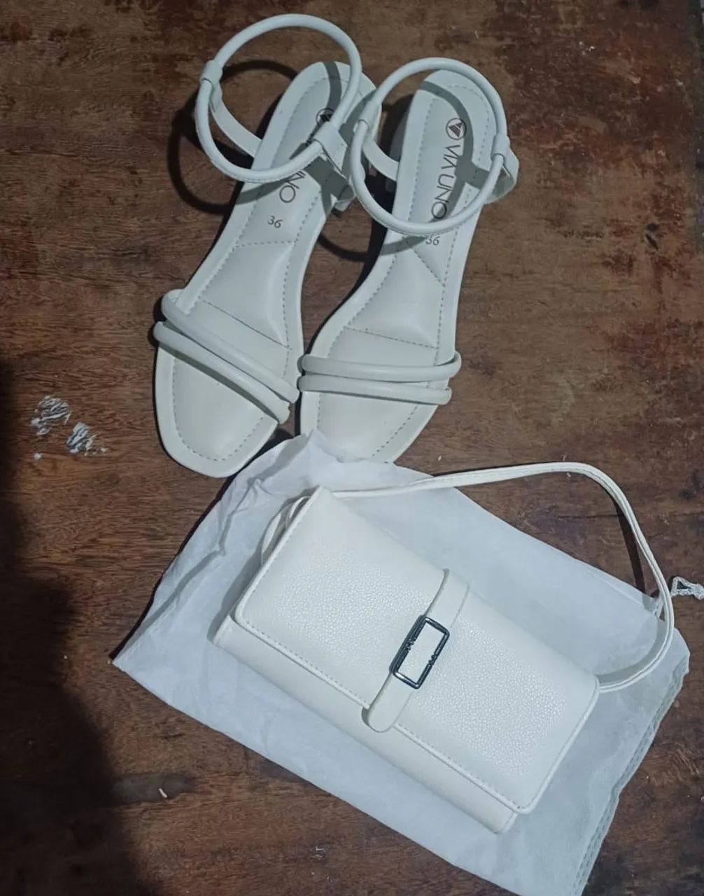 Sandália Branca + Bolsa Branca - Foto 4