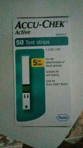 Fitas de glicemia accu chek active