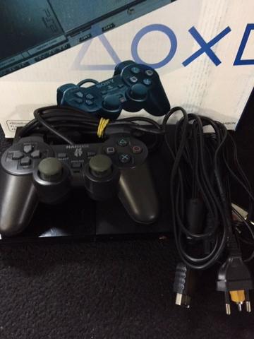 Aparelho PS2 semi novo com 5 jogos
